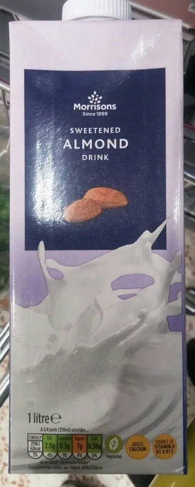 Sweetened almond drink