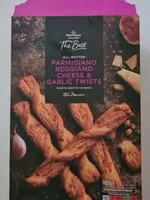 Parmigiano reggiano cheese & garlic twists