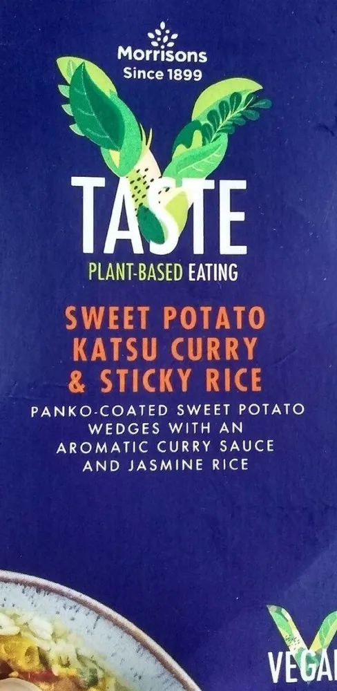 TASTE Sweet Potato Katsu Curry & Sticky Rice