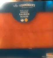 Smoked salmon slices