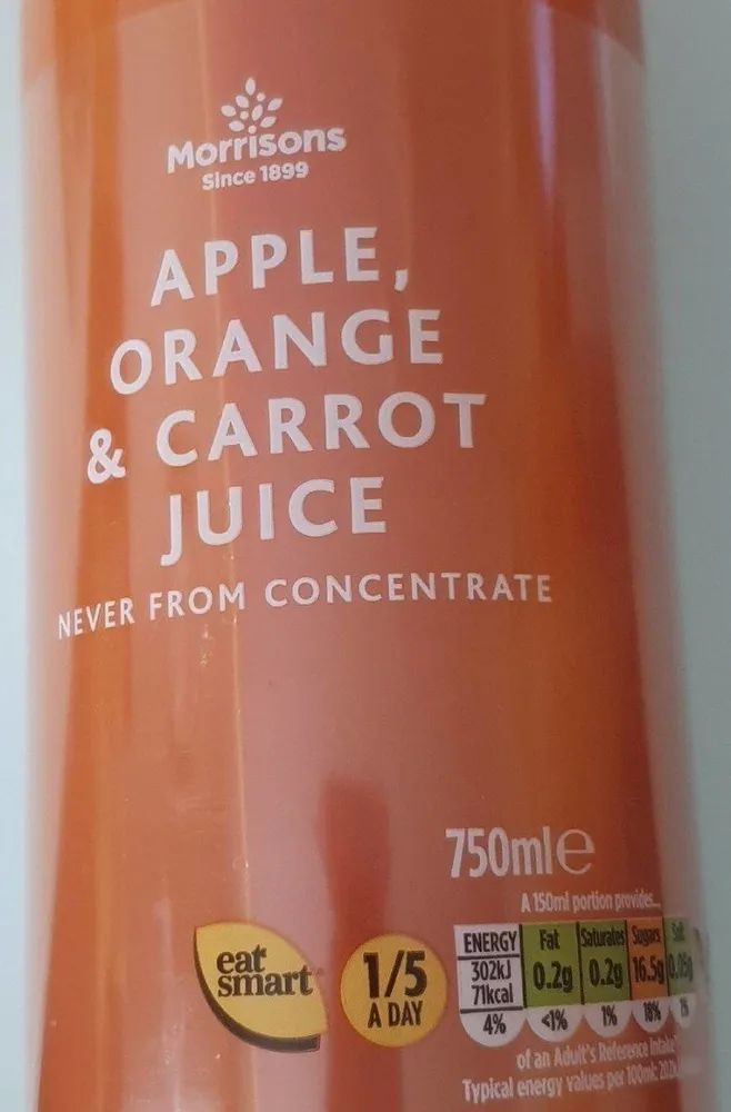 Apple,orange&carrot juice