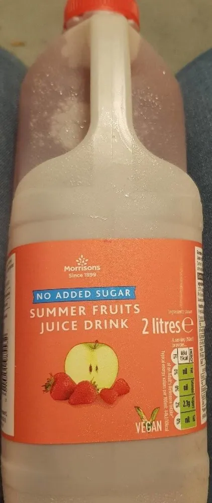 Summer fruits juice drink