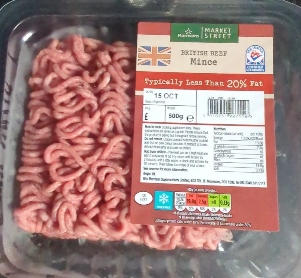 minced beef