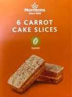 6 Carrot cake slices