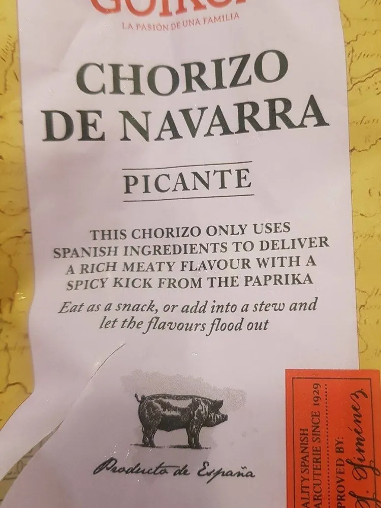 Chorizo de Navarra picante