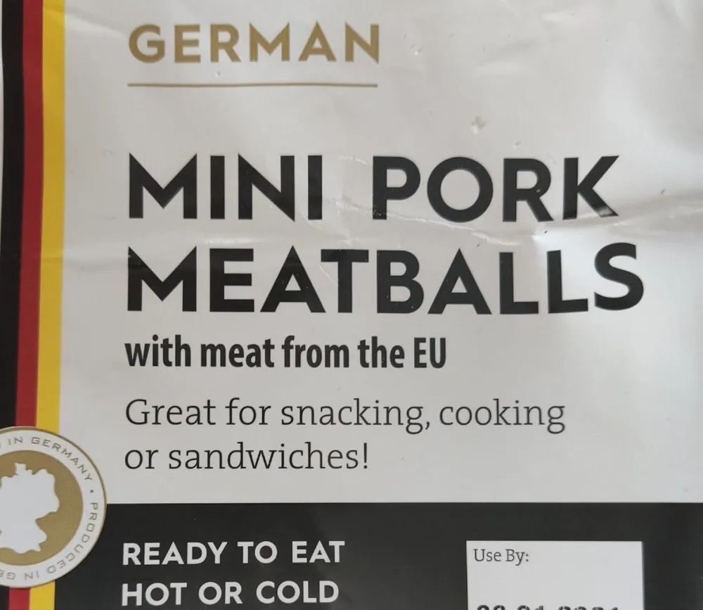 Mini pork meatballs