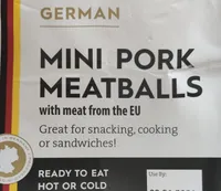 Mini pork meatballs