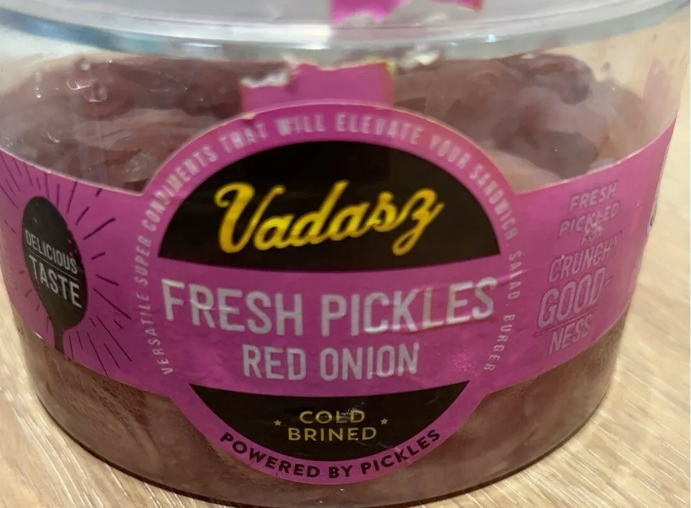 Fresh pickles red onion