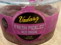 Fresh pickles red onion