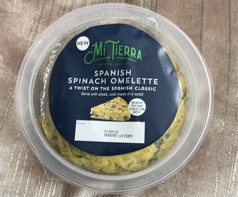 Spanish spinach omelette