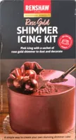 Rose gold shimmer icing kit