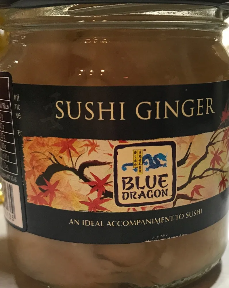 Gingembre Pour Sushi Blue Dragon 145 Gr, 1 Bocal