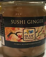 Gingembre Pour Sushi Blue Dragon 145 Gr, 1 Bocal