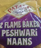 2 flame baked peshwari naans