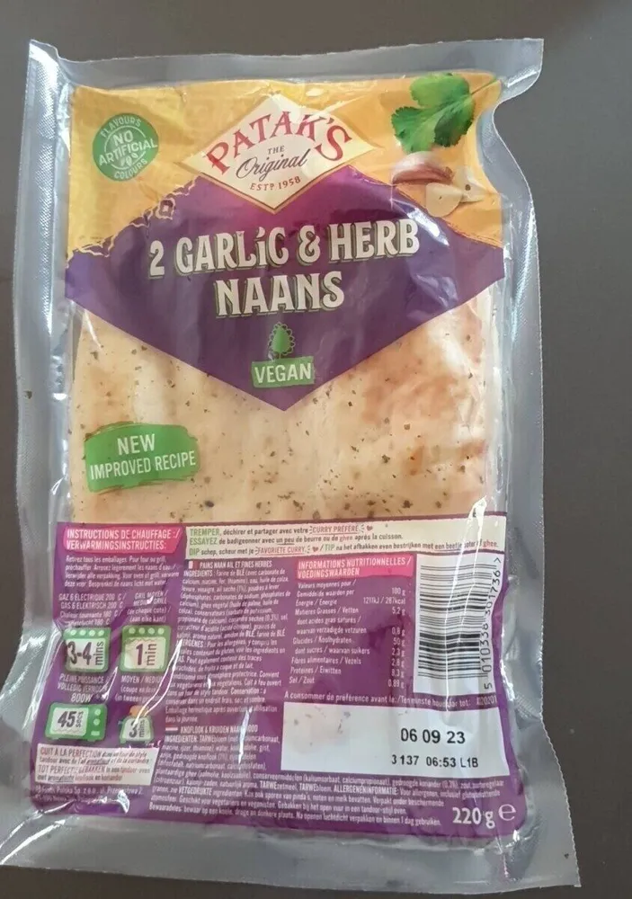Garlic & Herb naans