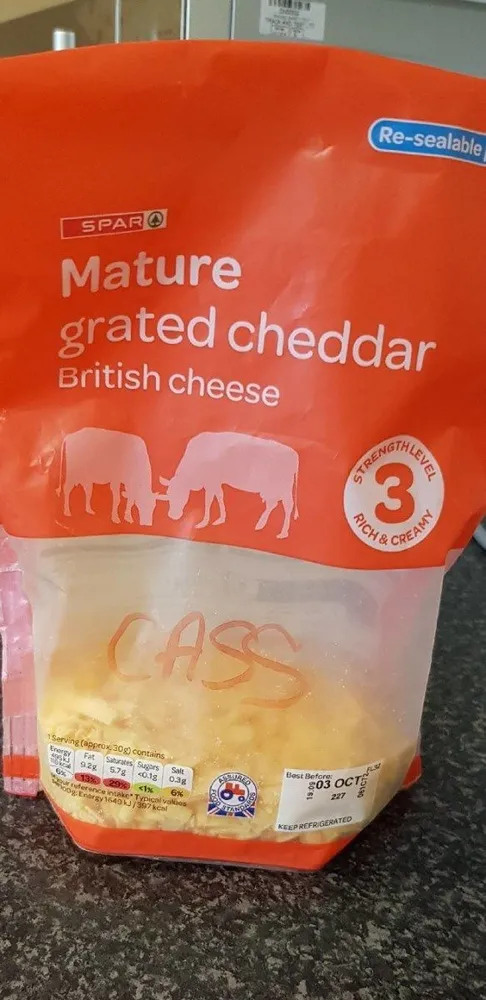 Mature grated cheddar