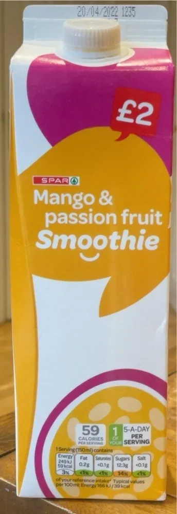 Mango & passionfruit smoothie