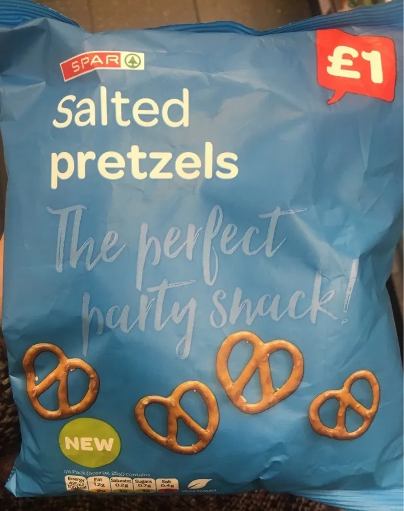 Salted pretzels