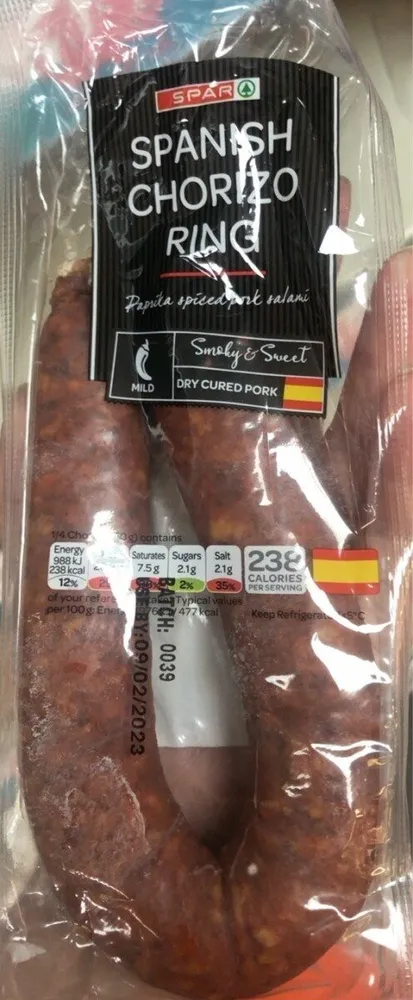 Spanish chorizo ring