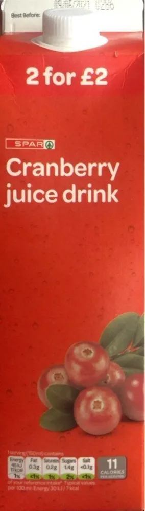 Cranberry juice drink
