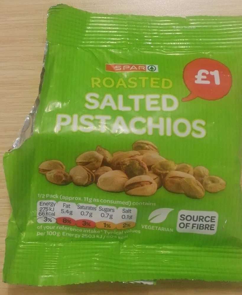Roasted salted pistachios
