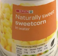 Naturally sweet sweetcorn