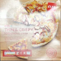 Thin & Crispy BBQ chicken pizza