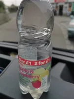 Apple & raspberry sparkling water