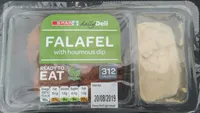 Falafel with houmous dip