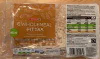 Wholemeal pittas