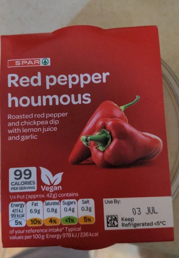 Red pepper houmous