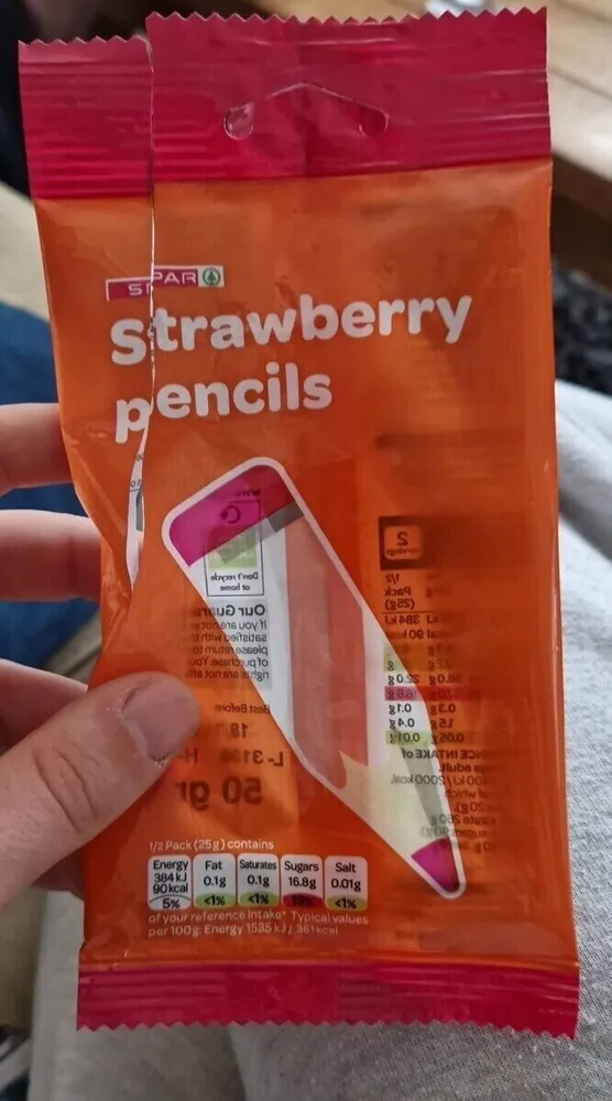 Strawberry pencils