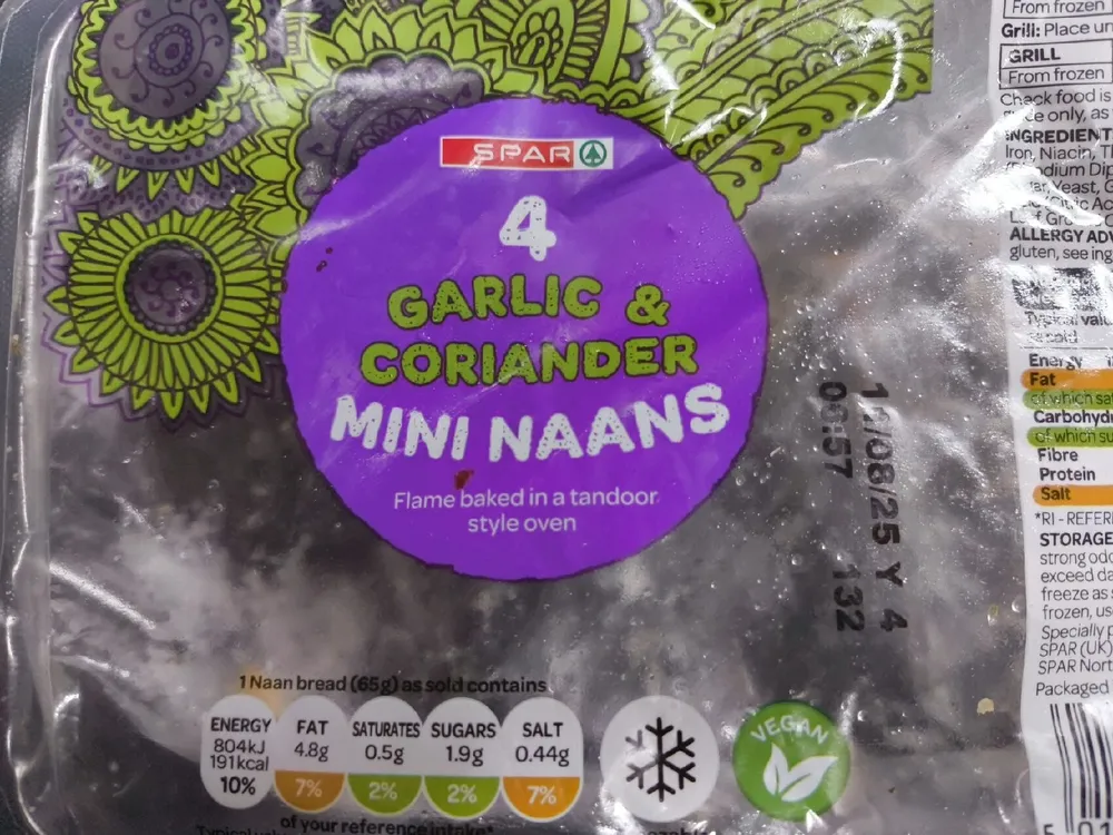 Garlic & Coriander Mini Naan