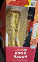 Egg & Bacon sandwich on malted bread