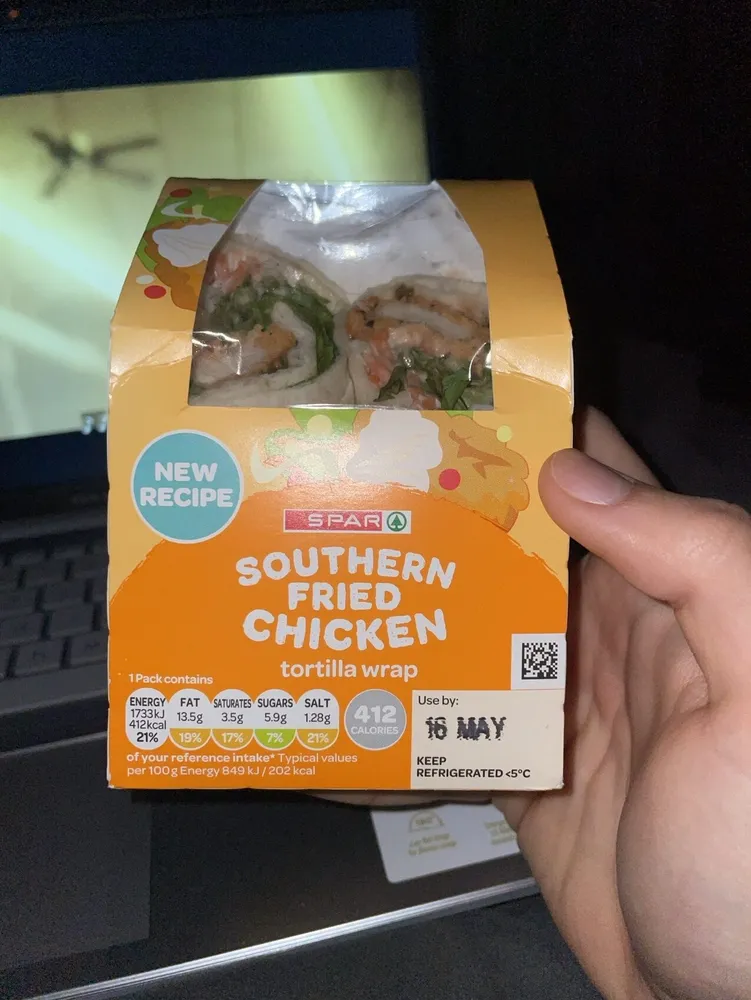 Southern Fried Chicken Wrap