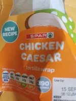 Ch8cken Caesar tortilla wrap