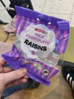 Milk chocolate raisins