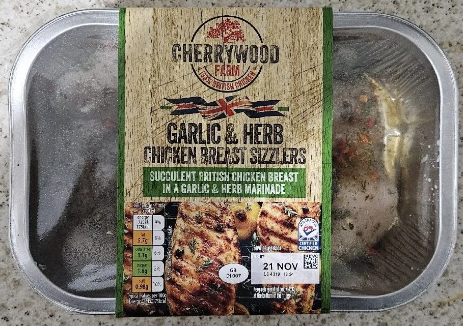 Garlic & Herb Chicken Breast Sizzlers