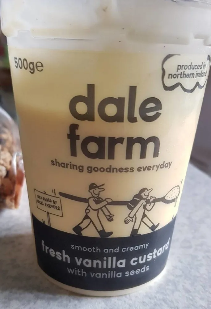 Fresh vanilla custard