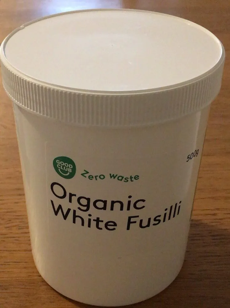 Organic white fusilli