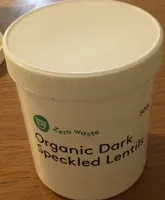 Organic dark speckled lentils
