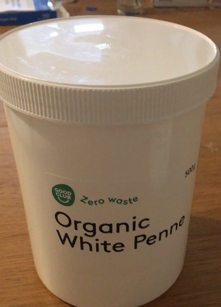 Organic white penne