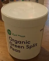 Organic green split peas