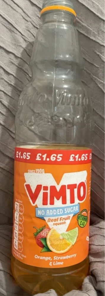 Vimto orange, strawberry and lime