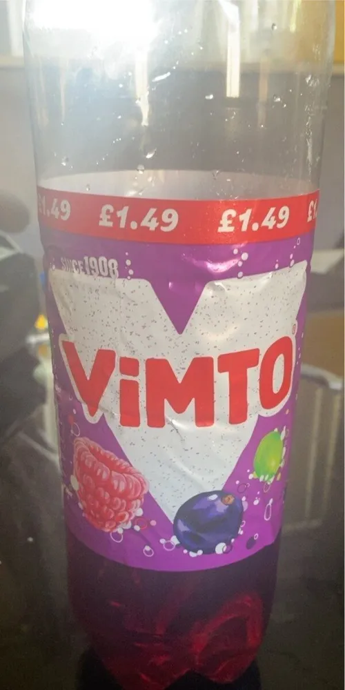 vimto £1.49 SINCEADO SINCE 1908 £1.49 VIMTO