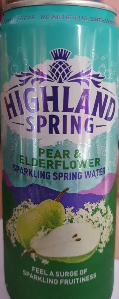 Pear&Elderflower Sparkling Spring Water