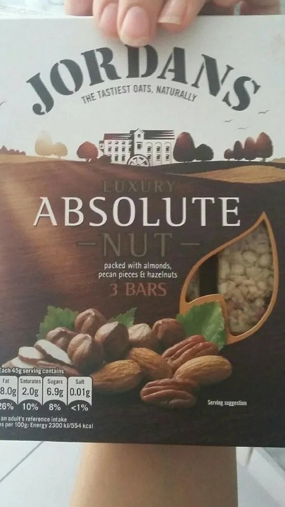 Jordans Absolute Nut Bars 3X45g