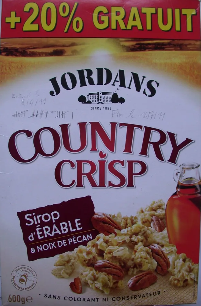 Country Crisp Sirop d'érable & noix de pécan (+20% gratuit)