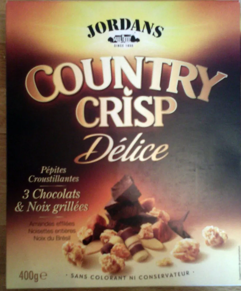 Country crisp délice - Pépites croustillantes - 3 chocolats & noix grillées