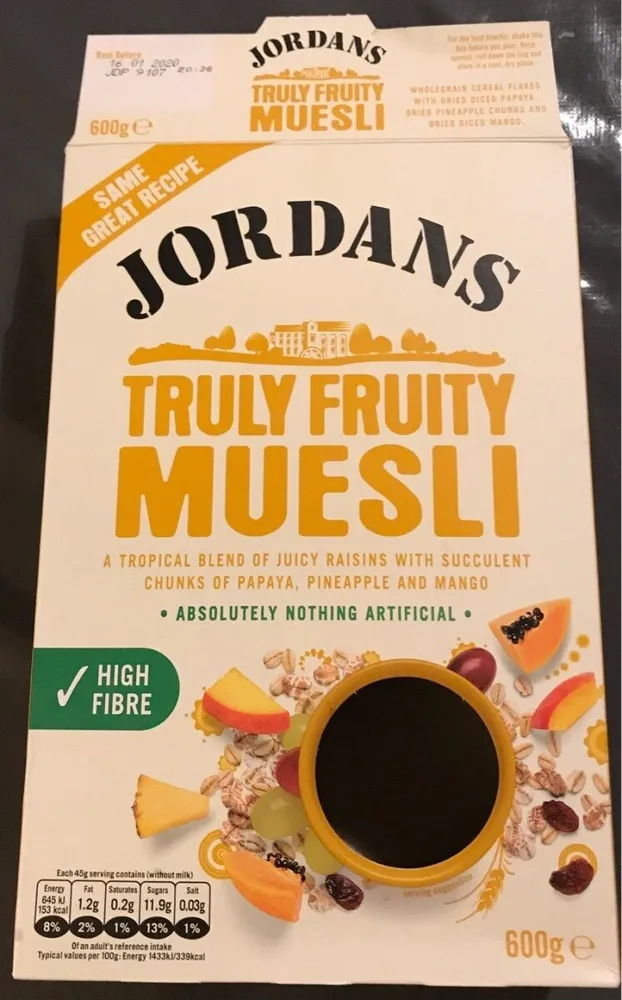 Truly fruity muesli